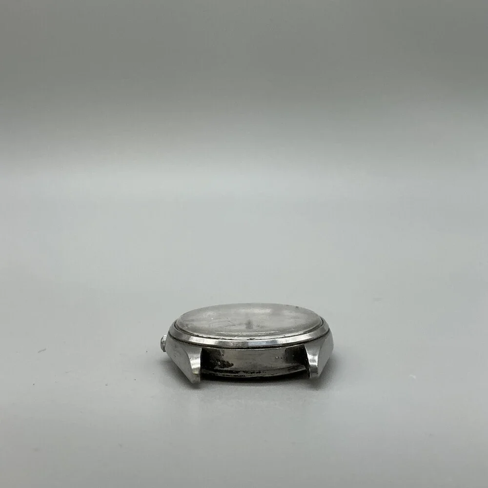 Vintage Seiko 8222-8029 Mens Watch 34mm Silver Tone Date For Parts Not Running